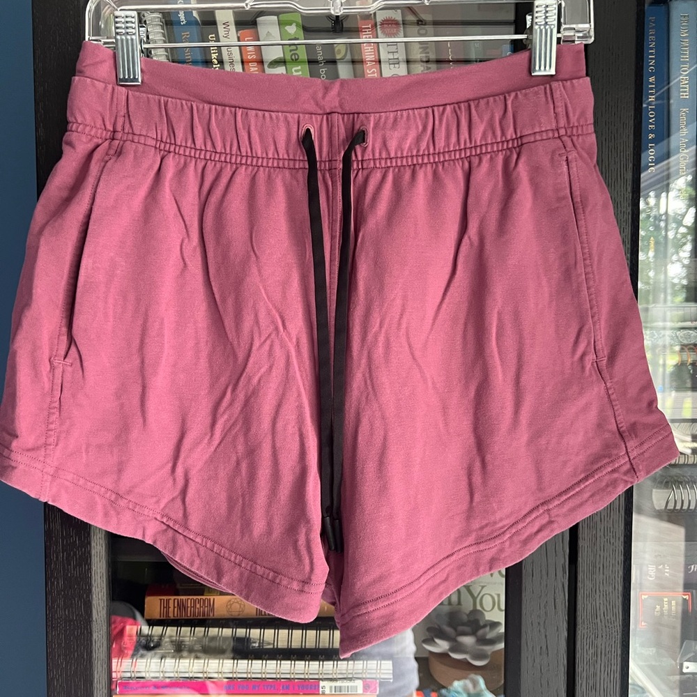 Women's Pink Drawstring Shorts